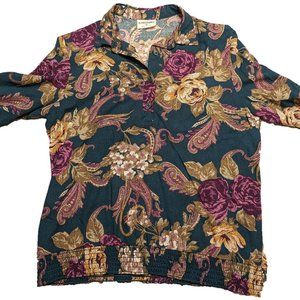 Vintage Alfred Dunner Blouse - Made in USA - Size 16 - EUC